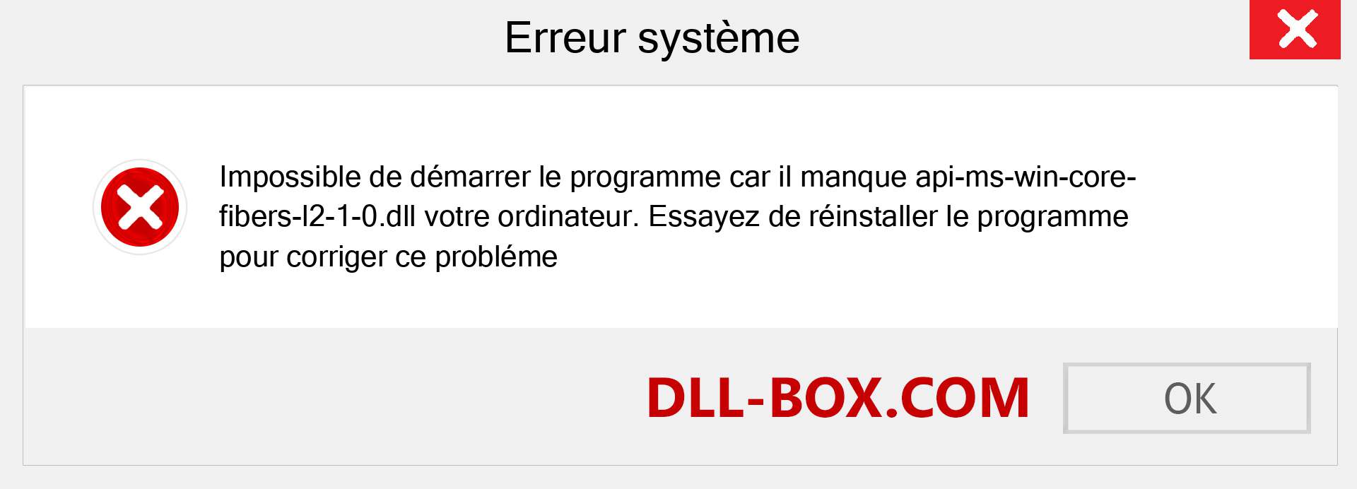 Le fichier api-ms-win-core-fibers-l2-1-0.dll est manquant ?. Télécharger pour Windows 7, 8, 10 - Correction de l'erreur manquante api-ms-win-core-fibers-l2-1-0 dll sur Windows, photos, images