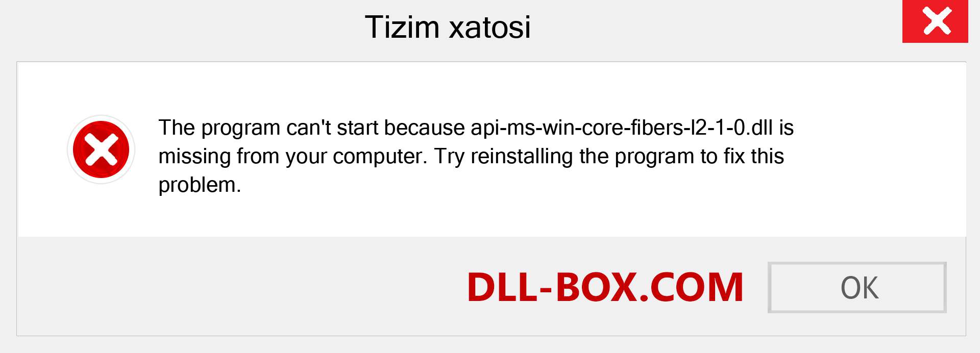 api-ms-win-core-fibers-l2-1-0.dll fayli yo'qolganmi?. Windows 7, 8, 10 uchun yuklab olish - Windowsda api-ms-win-core-fibers-l2-1-0 dll etishmayotgan xatoni tuzating, rasmlar, rasmlar